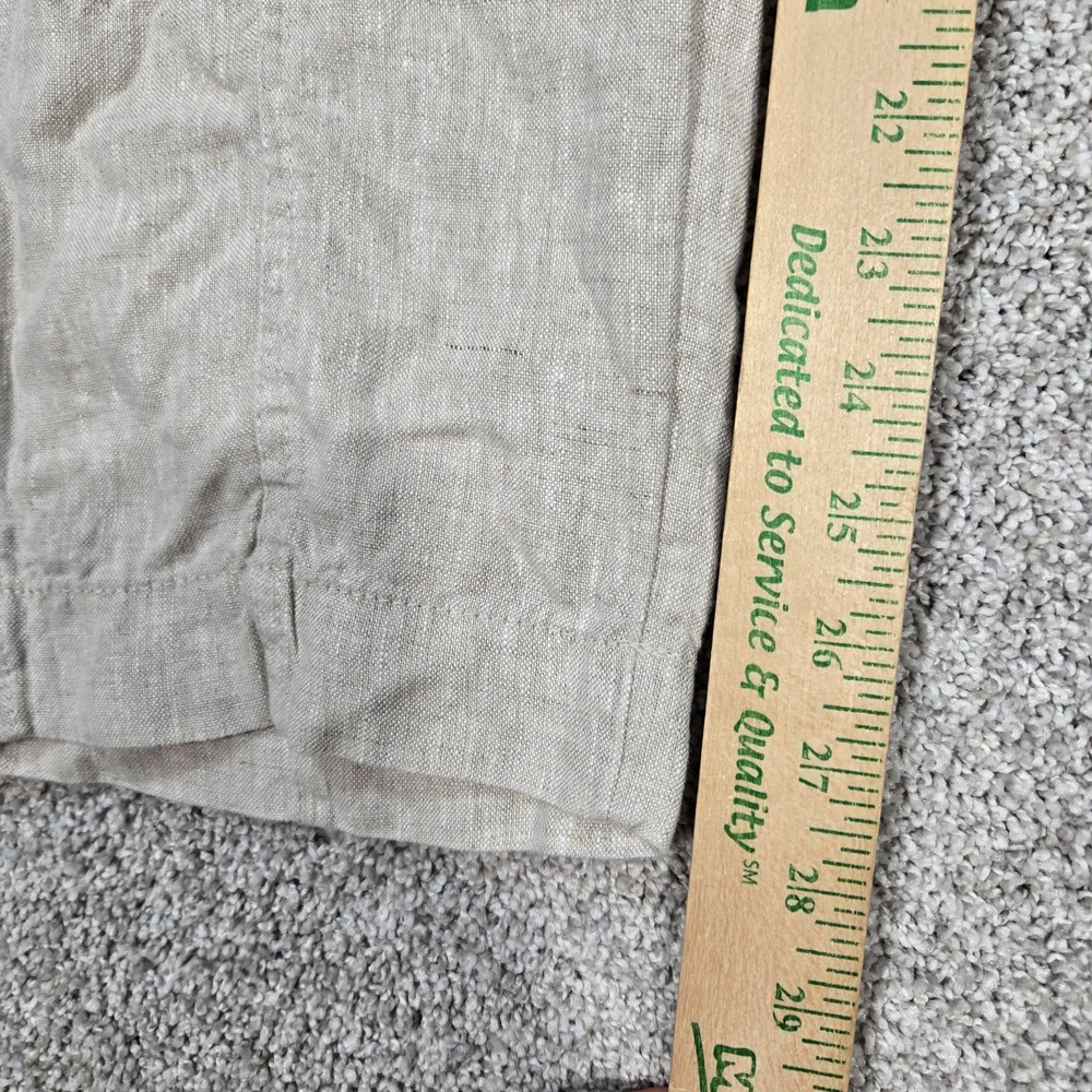 Athleta Retreat Linen Ankle Pant womens Large Tan beige NEW - Picture 7 of 12